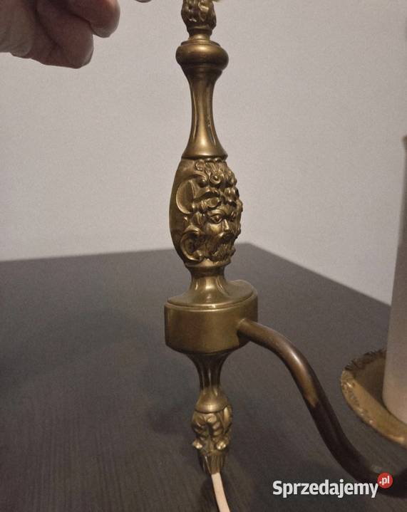 Kinkiet mosiądz vintage Antyki Poznań