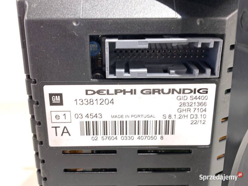 WYŚWIETLACZ OPEL CORSA D 13381204 0614 EKRAN