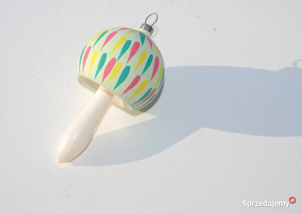 Stara ozdoba choinkowa bombka grzyb grzybek Pozostałe