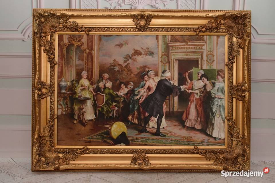 Francuski Bal Arystokracja Obraz na Materiale Kraków