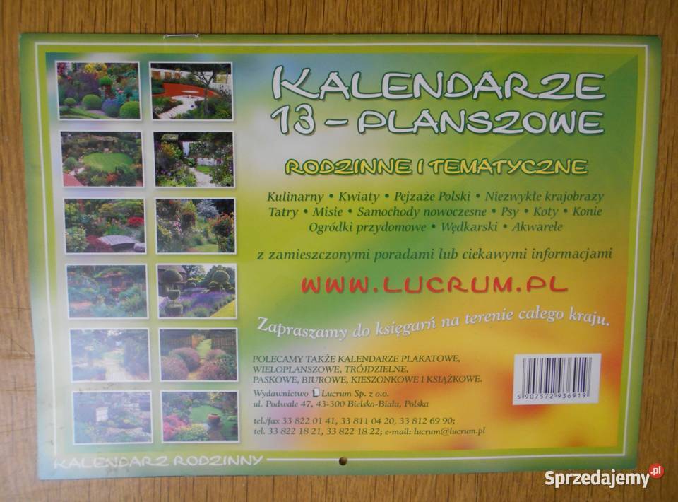 Kalendarz rodzinny Ogródki przydomowe 2011 Parczew