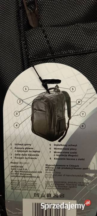SEMI Line plecak laptopowy czarny 27 L Pozostałe warmińsko-mazurskie Ełk