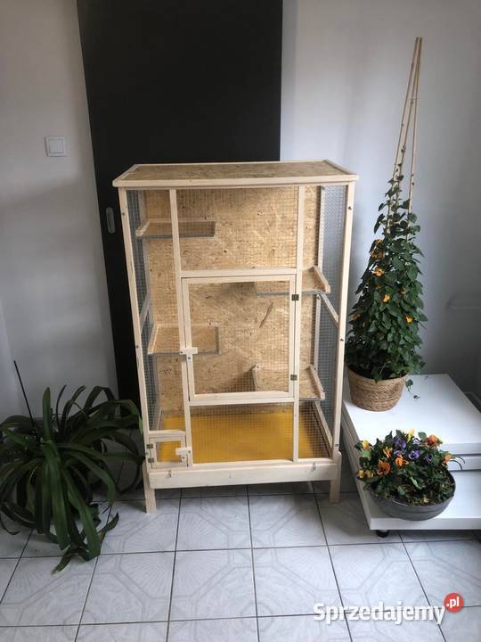Klatka drewniana gryzonia szynszyli wiewiórki Myszków