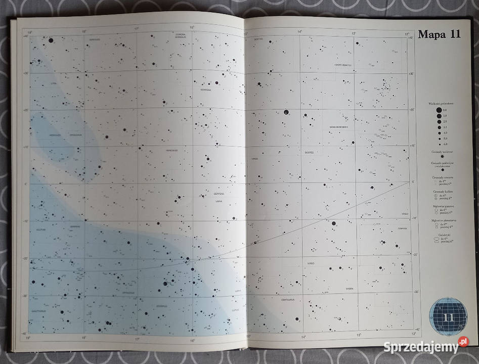DOBRZYCKI Atlas nieba gwiaździstego kujawsko-pomorskie Osięciny