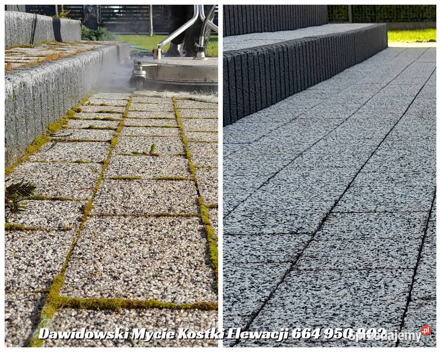 Mycie kostki brukowej elewacji polbruku Mycie elewacji i prace wysokościowe Kościerzyna
