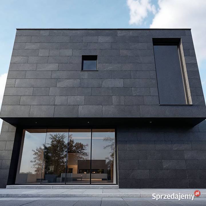 Płytki Łupek Black Slate naturalny 60x30x0912 Gdynia