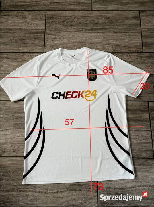 Biała koszulka Niemiec Check24 firmy Puma Bolesławiec