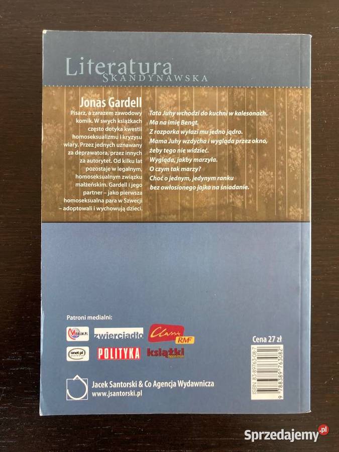 Jonas Gardell Dojrzewanie błazna literatura