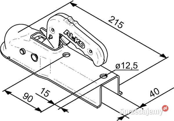 Zaczep kulowy AK7I VKT 40 PLU 1367026 Kamionna