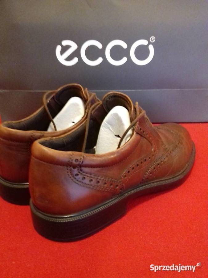 Brogues Ecco skórzane luksusowe vipowskie prawie Moda i Styl Warszawa