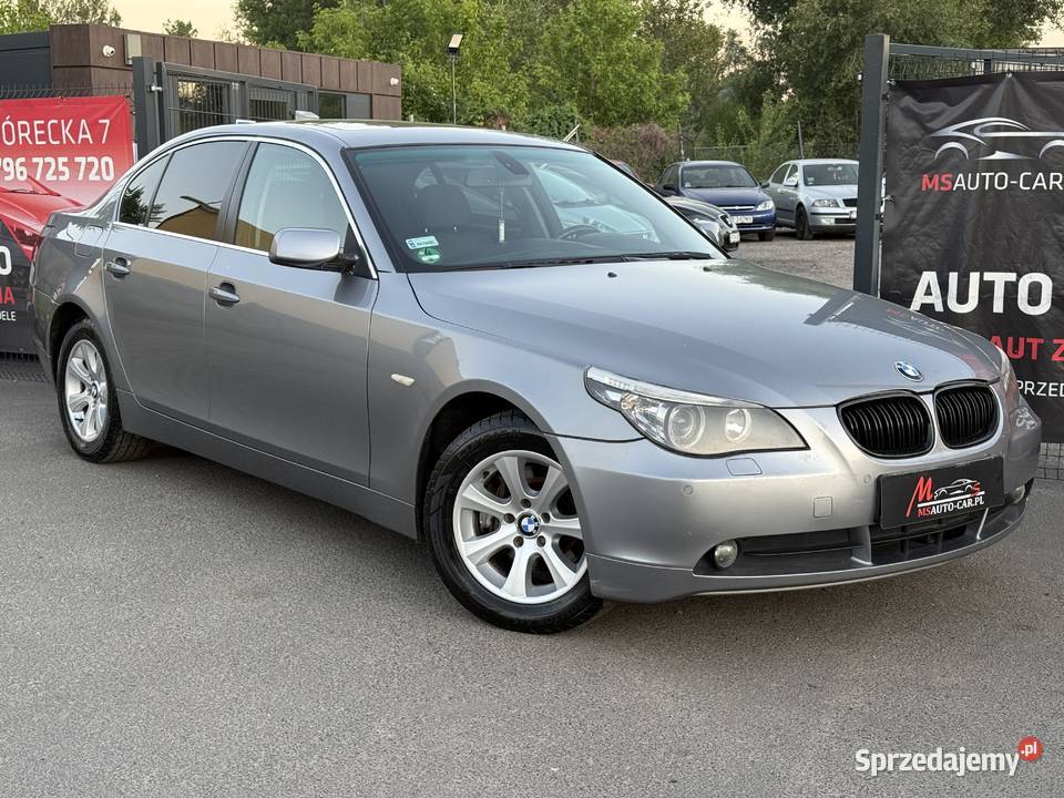 BMW E60 22 Benzyna Automat Alusy Szyberdach srebrny wielkopolskie Poznań
