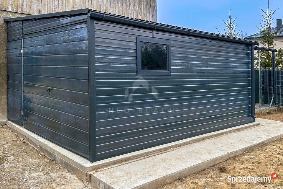 Garaż Blaszany 4x45m Brama uchylna Drzwi Okno kujawsko-pomorskie Włocławek