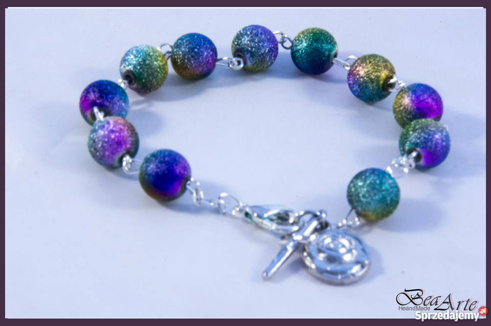 Różaniec dziesiątka bransoletka wielolokolorowa