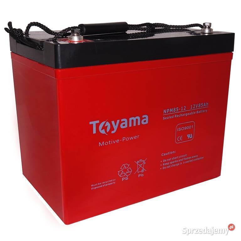 Akumulator żelowy Toyama Motive NPM 85 Ah 12V deep Cycle