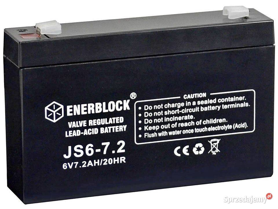 Akumulator ENERBLOCK AGM JS672 6V 72Ah Kalisz
