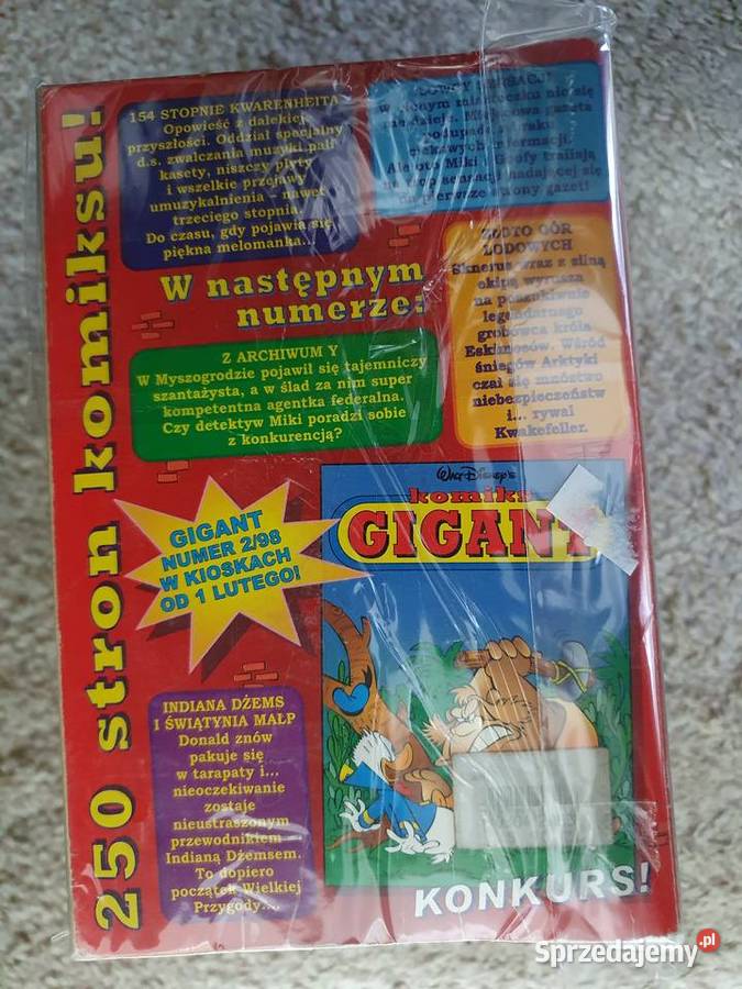 Komiks Gigant rocznik 1998 komplet 12 tomów Gdynia