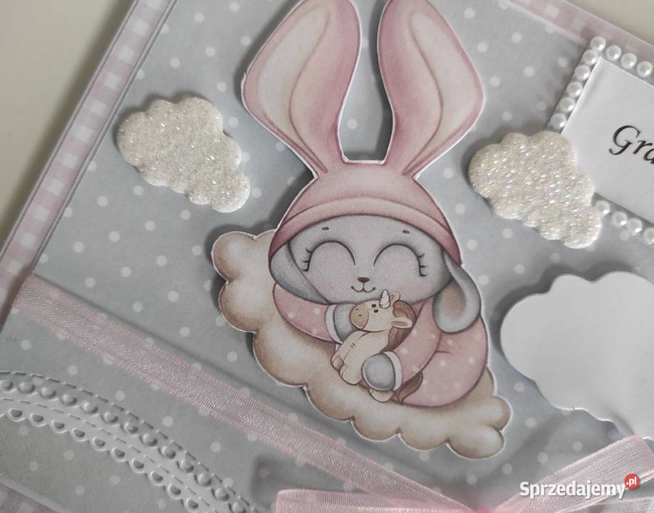 Kartka ręcznie robiona Narodziny urodziny łódzkie Łódź