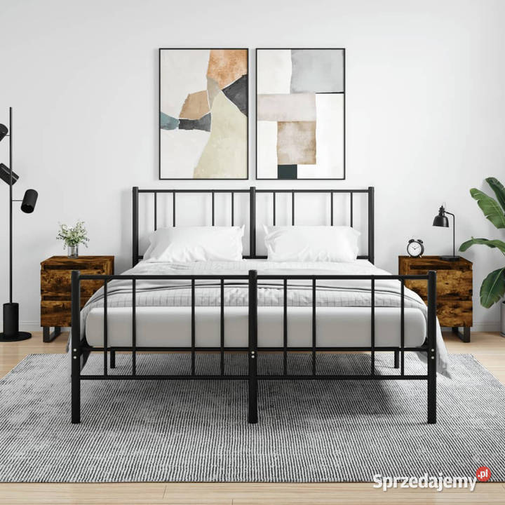 Szafki nocne 2 przydymiony dąb 40x35x50 WM826903 mazowieckie Warszawa