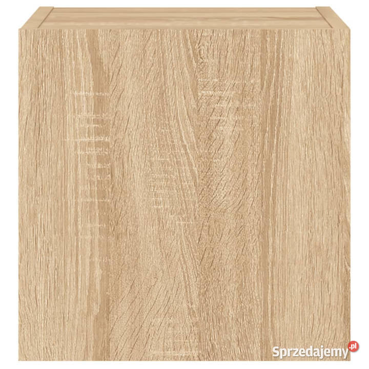 Ścienne szafki TV z LED 2 dąb sonoma 305x35x30 sprzedam