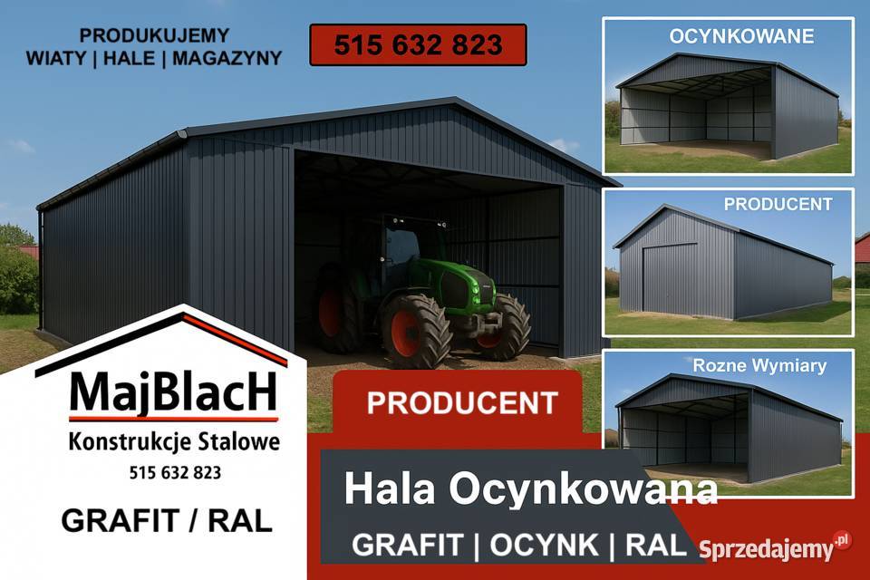 GRAFITOWY CARPORT Wiata na pojazdy ZADASZENIE blacha Sprzedaż Nieruchomości Starachowice