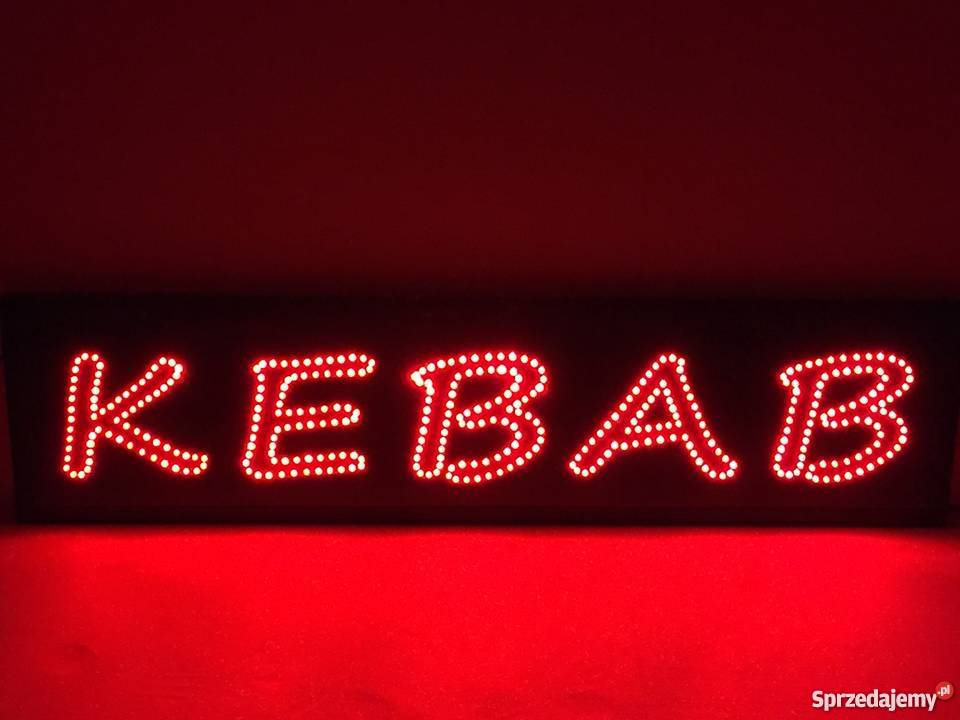 Reklama diodowa KEBAB 120x30 zewnętrzna Pomiechówek sprzedam