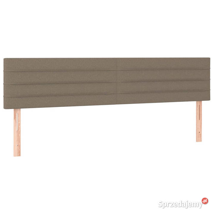 Zagłówek do łóżka z LED taupe 200x5x7888 tkanina Warszawa