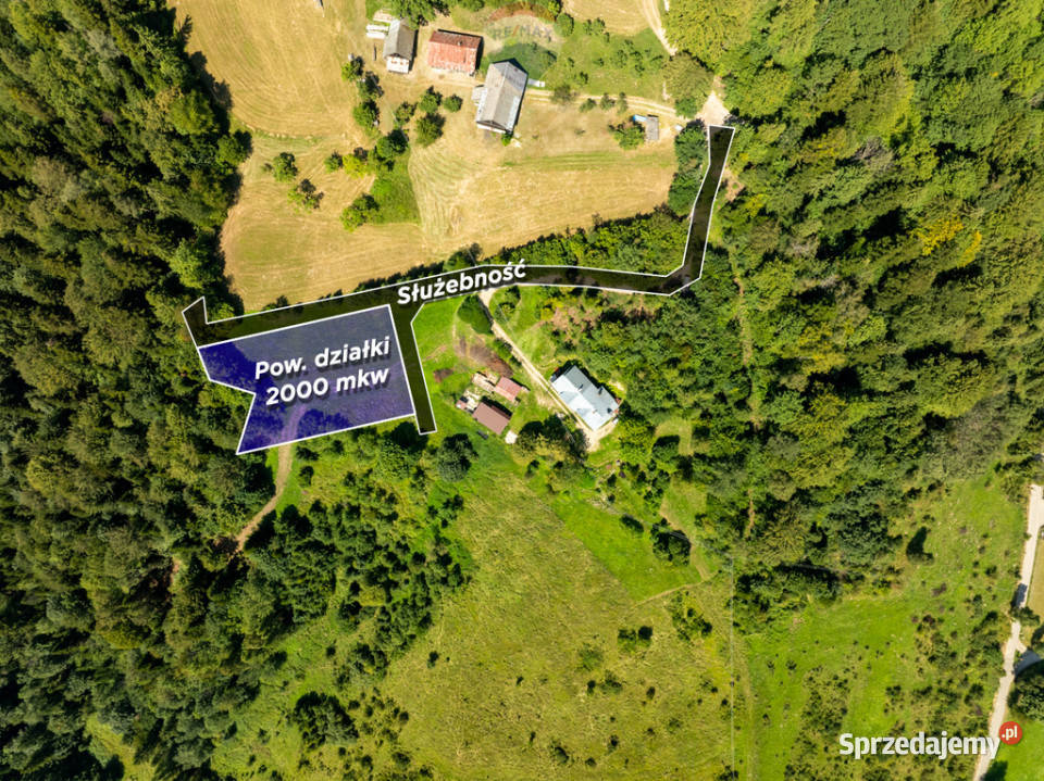 Działka Budowlana Krościenko Dunajcem utwardzona małopolskie