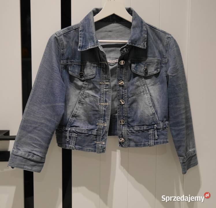 PU Jeans fajna krótka katana rękaw 34 36 S