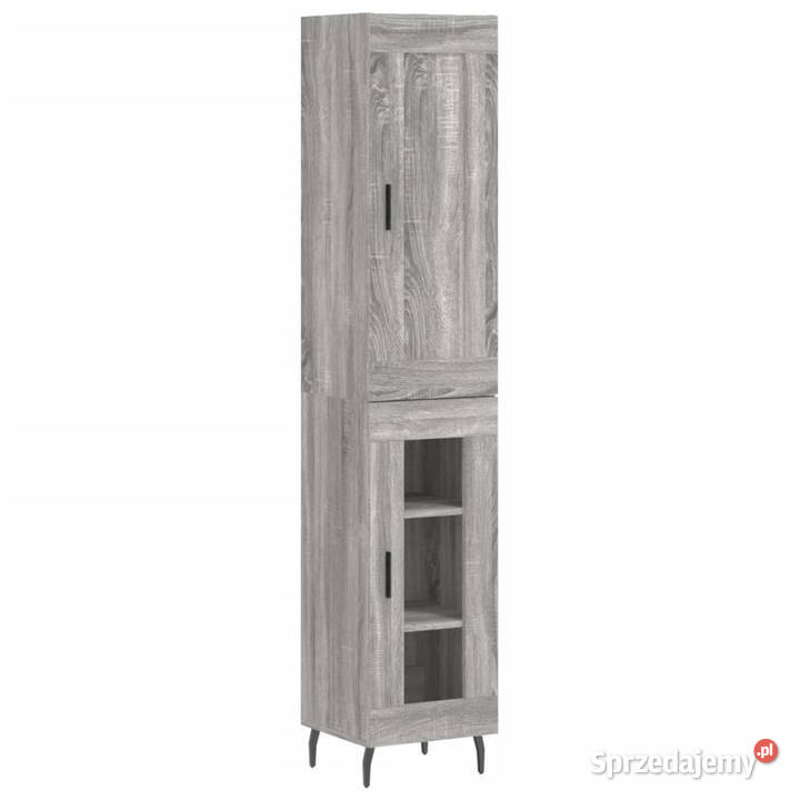 Wysoka szafka szary dąb sonoma 345x34x180 Pozostałe mazowieckie Warszawa