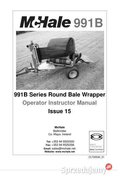 McHale 991 991B owijarka instrukcja obsługi Kielce