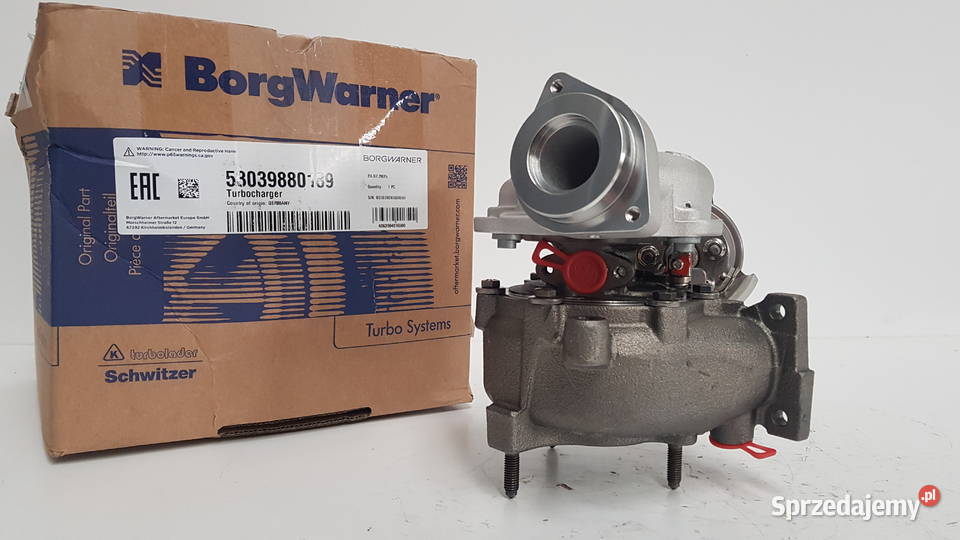 Turbosprężarka BorgWarner 53039880189 mazowieckie Siedlce