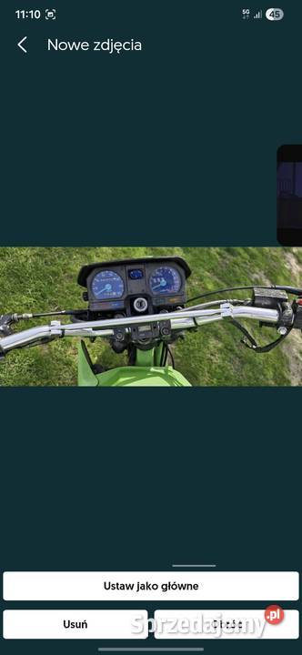 Kawasaki kmx 125 enduro przerobiony na crossa łańcuch mazowieckie Gabryelin