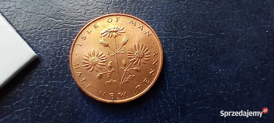 Stare monety 12 nowego pens 1971 Wyspa Man Lesko