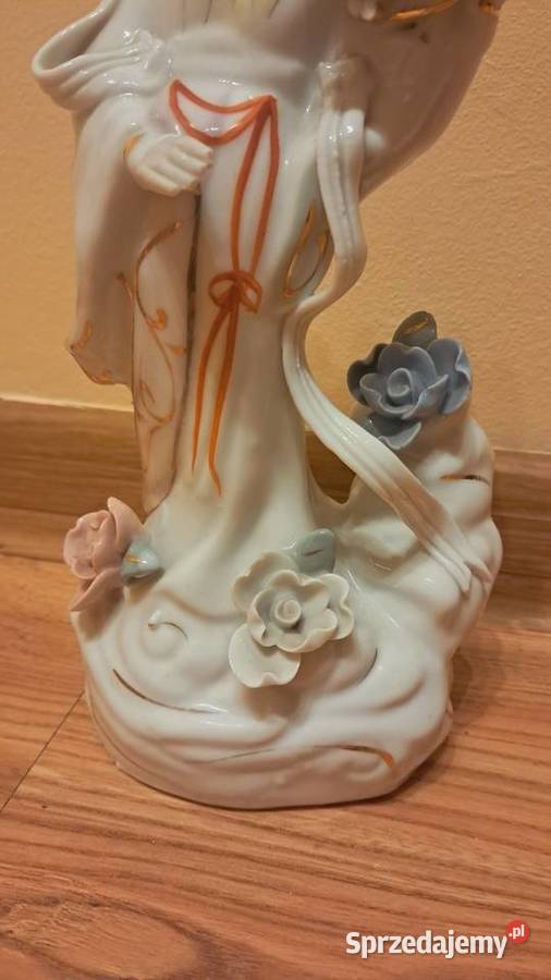 Chińska Porcelanowa Figurka Gejszy Vintage Świecie