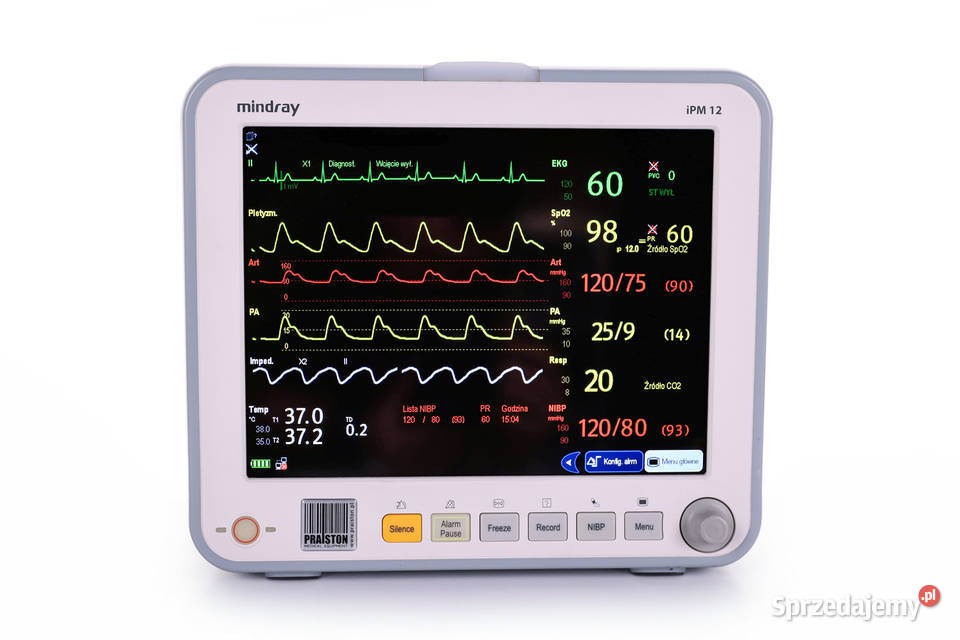 Monitor pacjentakardiomonitor MINDRAY IPM12 Leszno sprzedam