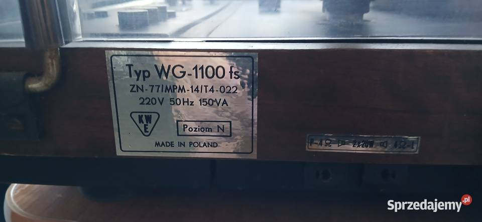 Gramofon Daniel WG 1100 fs ze wzmacniaczem Gołębiewko