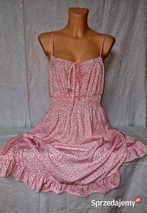 Piękna letnia sukienka XL Z falbankami  Spódnice i sukienki Ostrzeszów