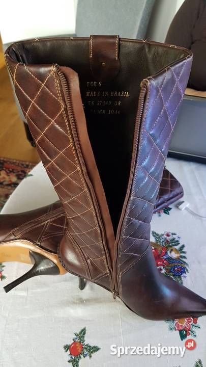 Nowe buty kozaki sprowadzone z Brazylii skóra skóra Głogów sprzedam