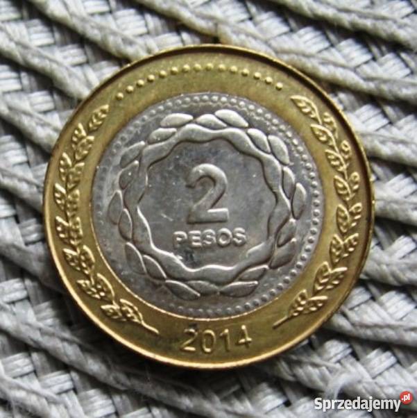 Argentyna 2 Peso 2014r wielkopolskie Kalisz