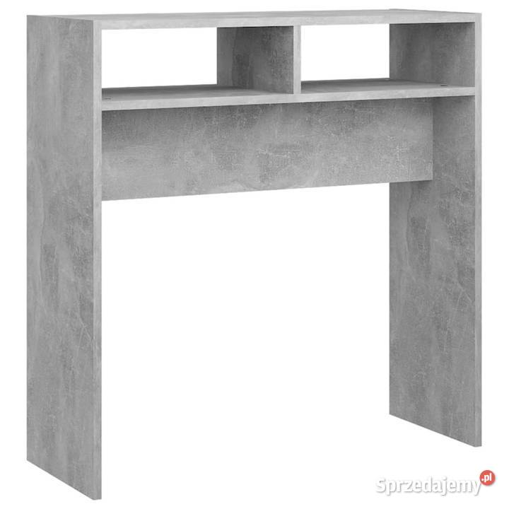 Stolik konsolowy szarość betonu 78x30x80