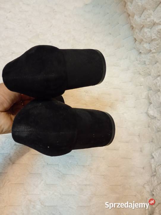 40 Leather Czarne czółenka wieczorowe ze 25.5cm małopolskie Kraków