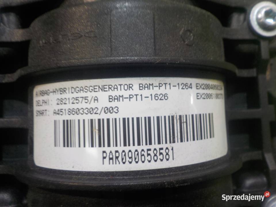 SMART FORTWO II 451 09r 2D AIRBAG poduszka Poduszki powietrzne Suków