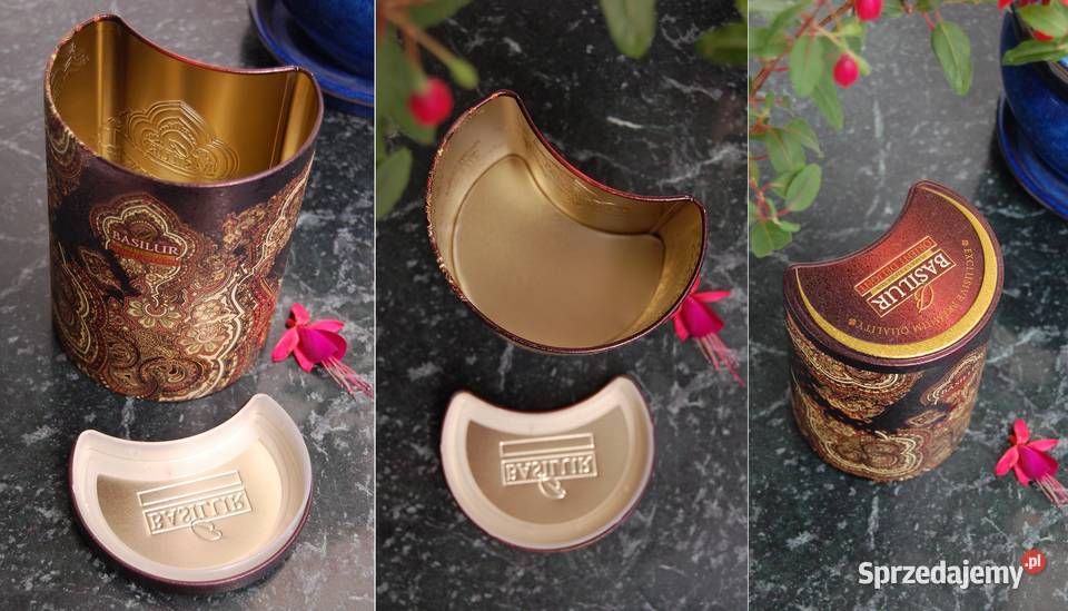 Basilur Orient Delight puszka na herbatę księżyc brązowy sprzedam