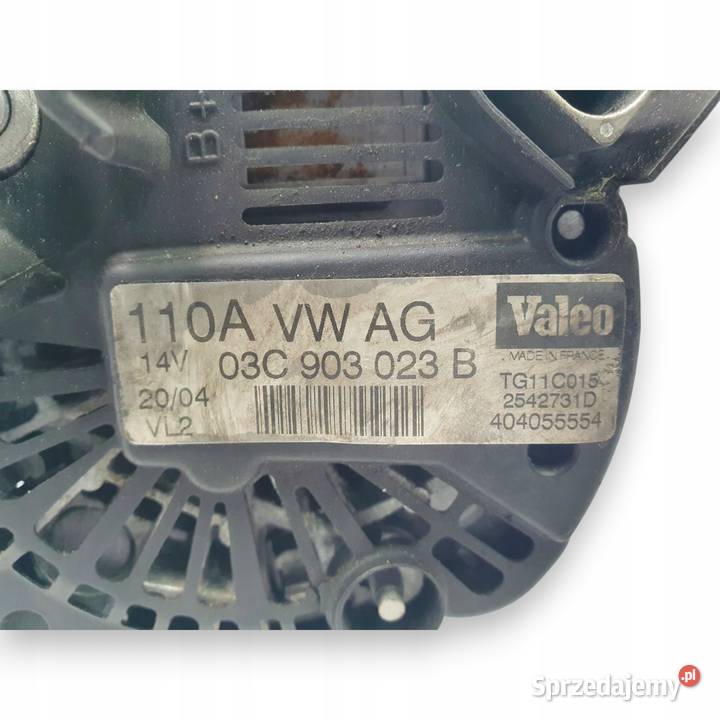 ALTERNATOR VW Golf V Passat Touran 16 FSI Valeo lubelskie Chełm