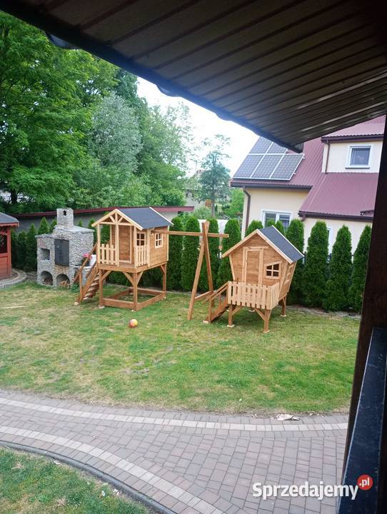 Domek drewniany plac zabaw dzieci Rzeszów