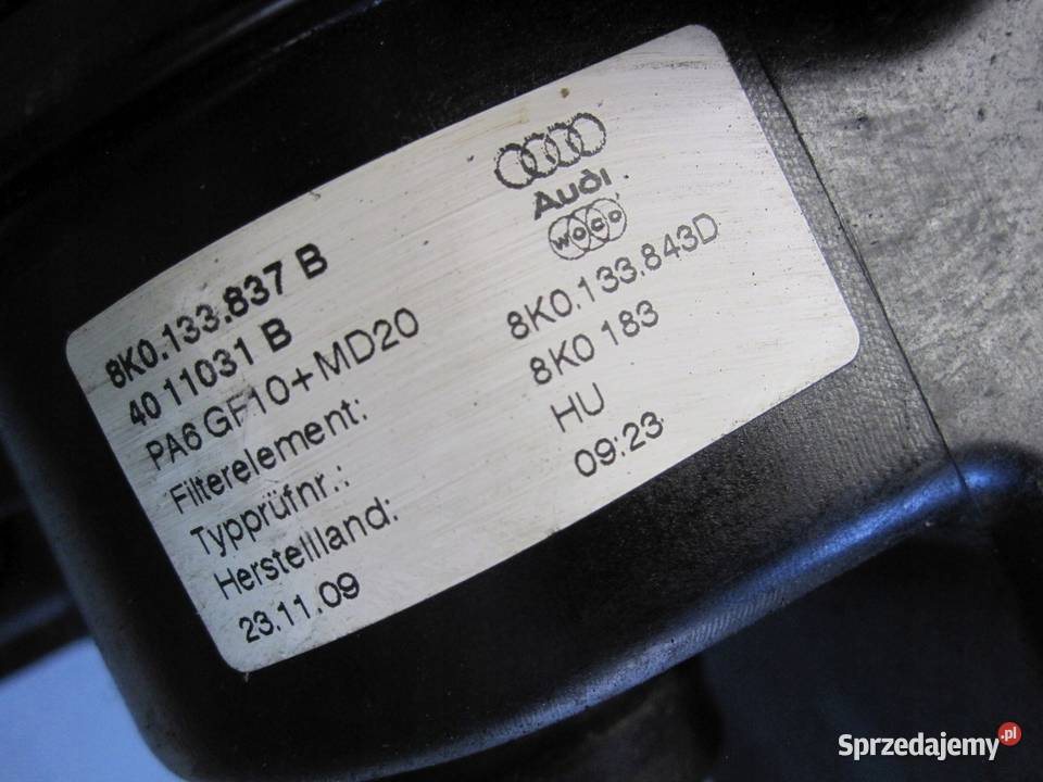 AUDI A5 8T 10r obudowa filtra powietrza Kielce
