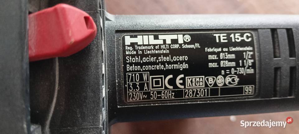Młotowiertarka Hilti TE 15C Narzędzia wielkopolskie Poznań