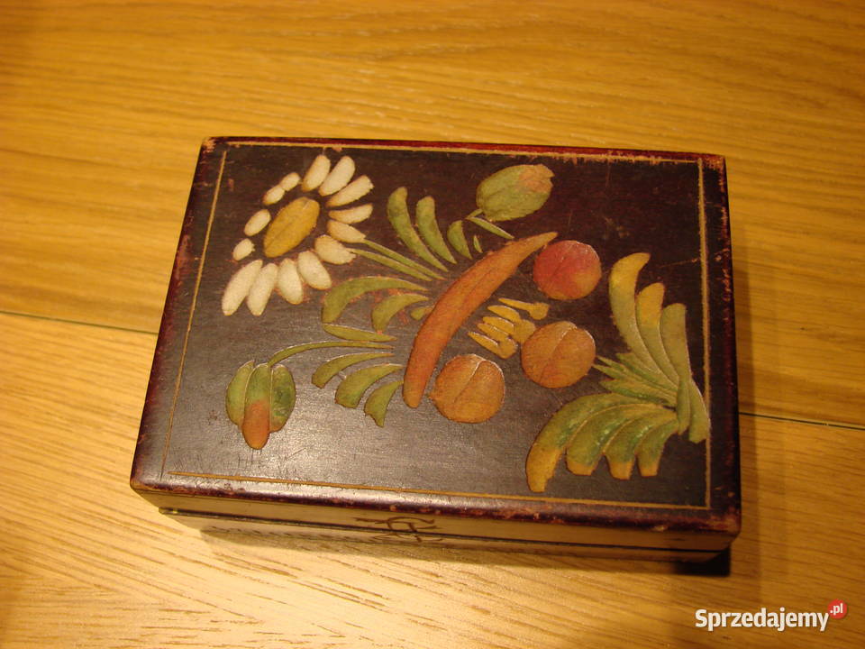 Szklarska Poręba 1956 stare drewniane pudełko pomorskie