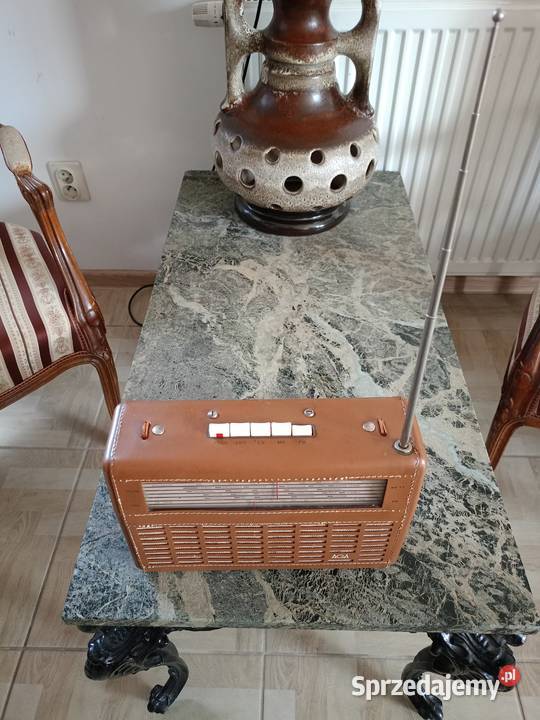 Zabytkowe Radio AGA w skórzanej obudowie 60 Lata Drawski Młyn sprzedam