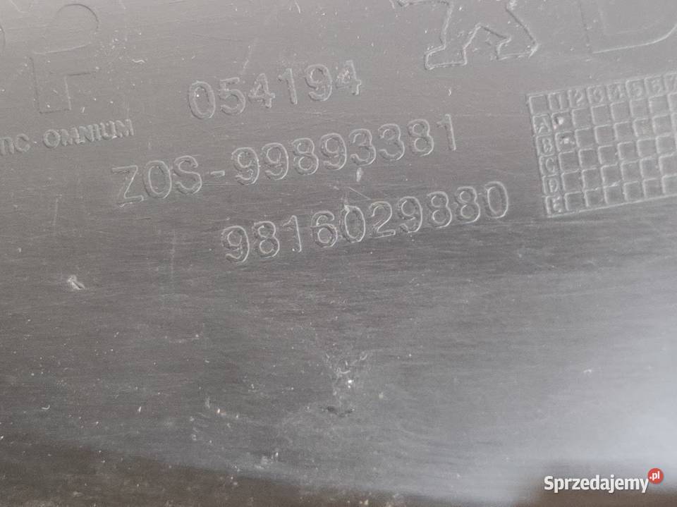 Kratka Zderzaka Halogenu Prawy Przód Peugeot 301 Pleszew